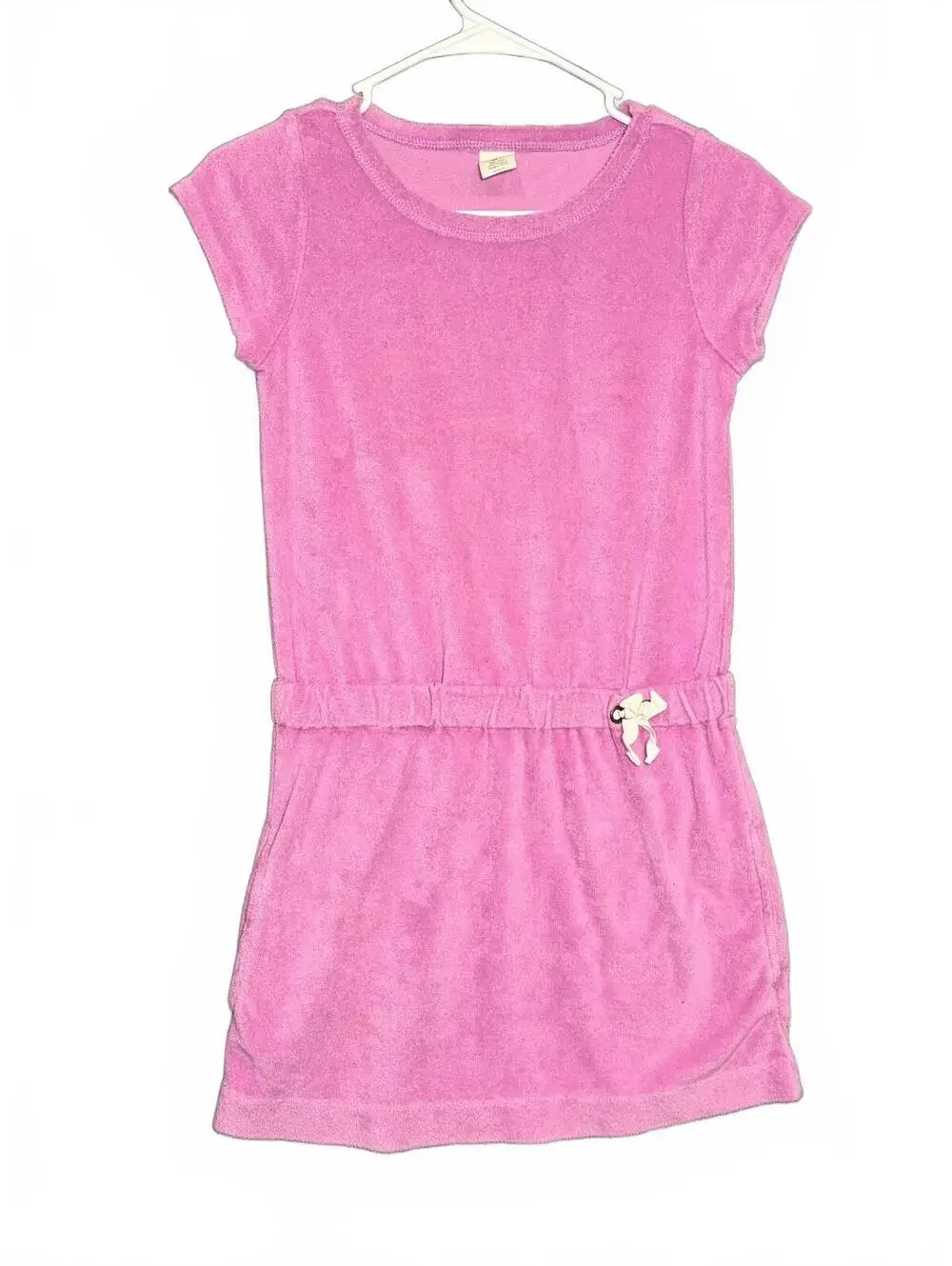 J Crew Crewcuts Girls 10 Pink Towel Terry Dress Swim Cover Up Beach Pool